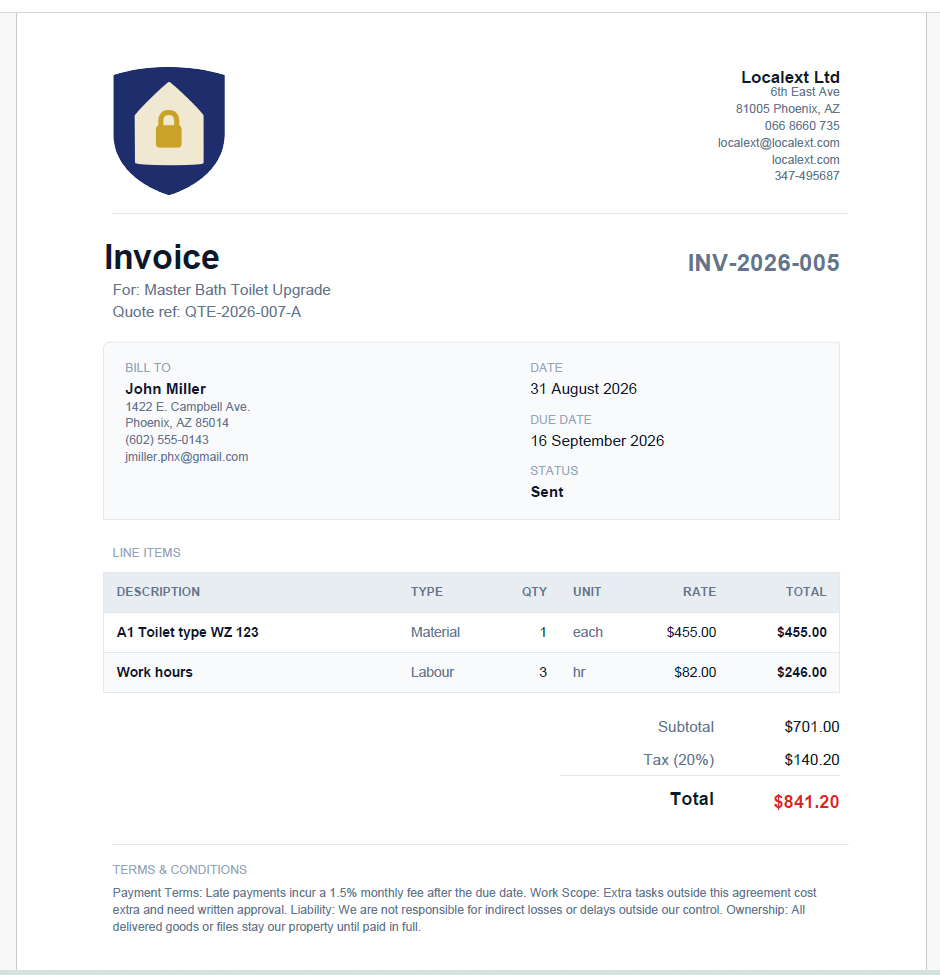 Invoice PDF